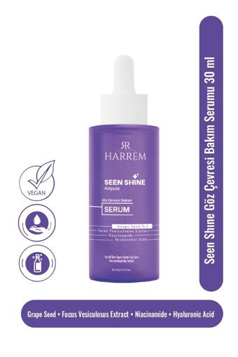 Harrem Seen Shine Aydınlatıcı Kırışıklık Karşıtı Göz Çevresi Serumu 30 ml