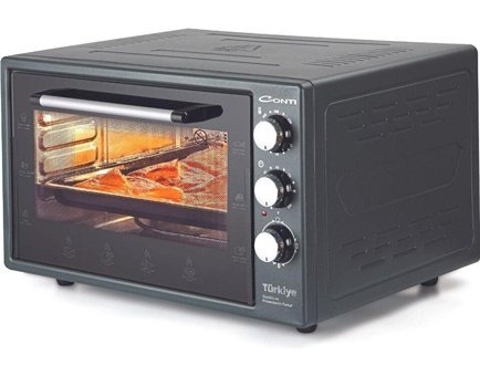Conti CMF-401 45 lt Izgaralı Klasik Midi Fırın Füme