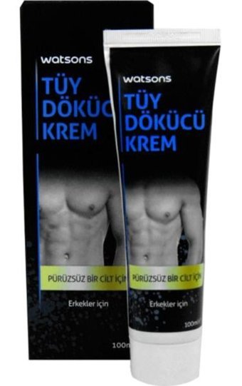 Watsons Tüm Ciltler İçin Koltuk Altı Bacak Genital Bölge Erkek Tüy Dökücü Krem 100 ml