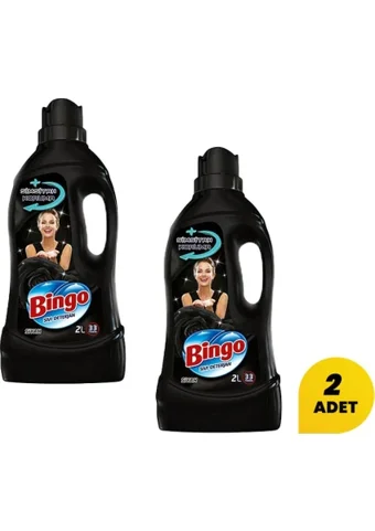 Bingo Siyahlar İçin 66 Yıkama Sıvı Deterjan 2x2 lt