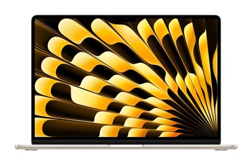 Apple MacBook Air M3 Çip MC9K4TU/A 8CPU 10GPU Çekirdekli 24 GB Ram 512 GB SSD 15.3 inç QHD+ macOS Sonoma Ultrabook Laptop Yıldız Işığı