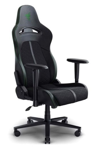 Razer Enki X Ortopedik Suni Deri Oyuncu Koltuğu Siyah - Yeşil