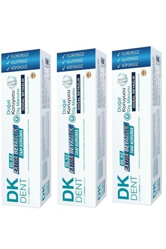 Dermokil Dk Dent Organik Florürsüz Diş Macunu 3x75 ml