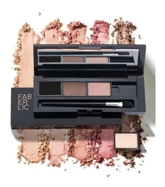 Faberlic Mono - Glam Team - Soğuk Pembe Nude Toz Mat Palet Göz Farı
