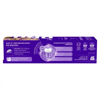 ROCS Beyazlatıcı Florürsüz Diş Macunu 60 ml