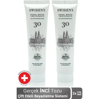 Swident Pearl White Florürsüz Diş Macunu 2x100 ml