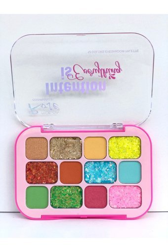 Cosha Beauty 15 Renk Jel Glitter Palet Far Paleti