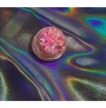 Hb Tasarım Kalpli Sim Metalik Simli Glitter tekli Göz Farı