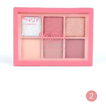 Roesia Rose Cosmetics Queen Mini Color 6’lı Toz Işıltılı - Mat Far Paleti