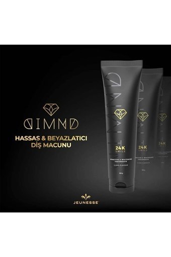 Jeunesse Dımnd kömür Florürlü Diş Macunu 3x100 gr