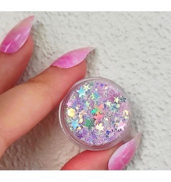 Hb Tasarım Kendinden Yapışan Metalik Simli Glitter Tekli Göz Farı