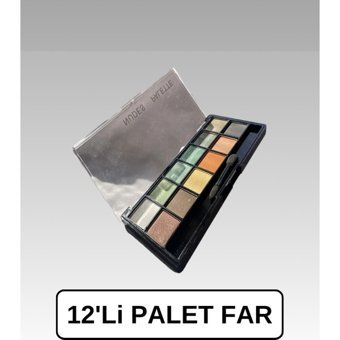 Lisabella Professional Make-Up 12 Li Far Paleti 013 Likit Mat Far Paleti