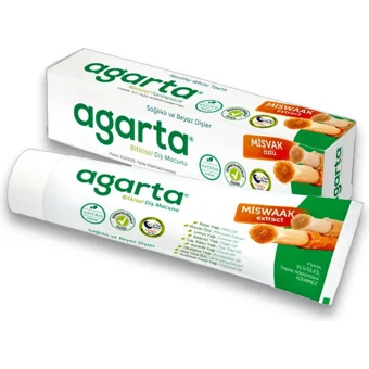 Agarta Misvak Özlü Organik Florürsüz Diş Macunu 2x100 ml