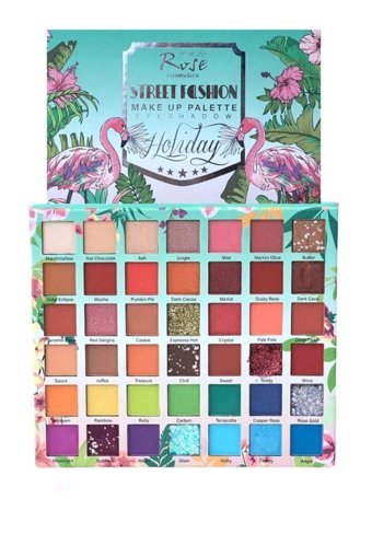 Roesia Rose Cosmetics Holiday Model 42'li Toz Işıltılı - Mat Far Paleti