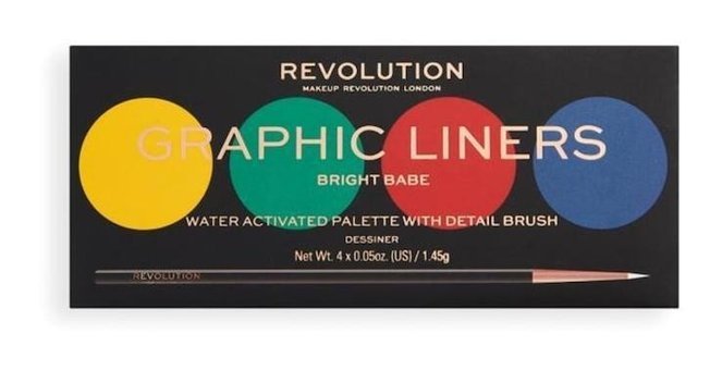 Revolution Graphic Liners Bright Babe Toz Işıltılı - Mat Far Paleti