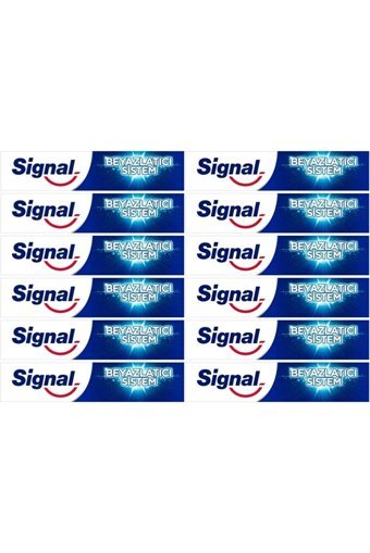 Signal Beyazlatıcı Sistem Naneli Florürlü Diş Macunu 12x50 ml