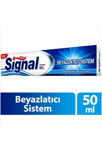 Signal Beyazlatıcı Sistem Naneli Florürlü Diş Macunu 12x50 ml