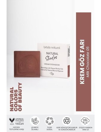 Bade Natural Milk Chocolate 05 Toz Işıltılı Tekli Göz Farı