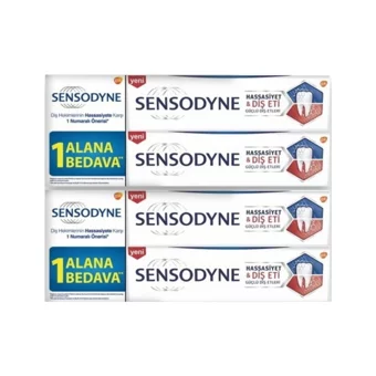 Sensodyne Hassasiyet Diş Eti Naneli Florürlü Diş Macunu 4x75 ml