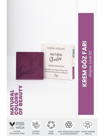 Bade Natural Gypsy Love 02 Toz Işıltılı Tekli Göz Farı