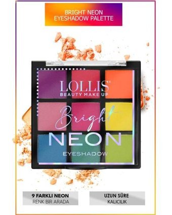 Lollis Bright Neon Likit Neon Palet Far Paleti