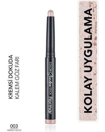 Flormar Yüksek Pigmentli & Işıltılı Asansörlü - Pembe Işıltılı Göz Farı