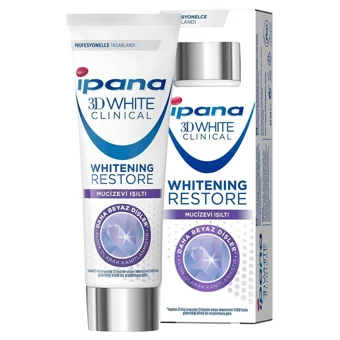 İpana 3D White Luxe Clinical Mucizevi Işıltı Naneli Florürlü Diş Macunu 65 ml