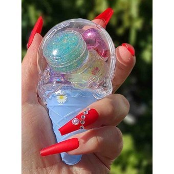 Hb Tasarım Dondurma Şekilli Sim Jel Glitter Tekli Göz Farı