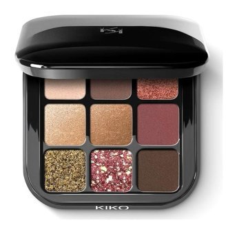 Kiko New Glamour Multi Finish 03 Burgundy Notes Toz Işıltılı - Mat Far Paleti