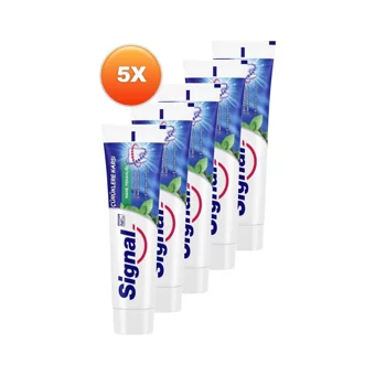 Signal Beyaz Güç Naneli Florürlü Diş Macunu 5x100 ml