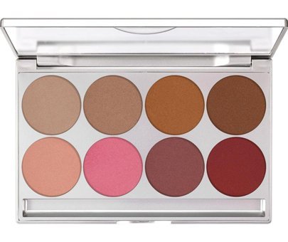 Kryolan Glamour Glow 8 Renk 09078 Indulgence Toz Mat Far Paleti