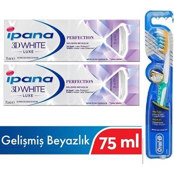 İpana 3D White Lux Perfection Naneli Florürlü Diş Macunu 2x75 ml