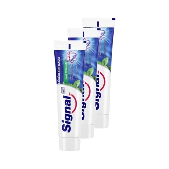 Signal Beyaz Güç Naneli Florürlü Diş Macunu 3x100 ml