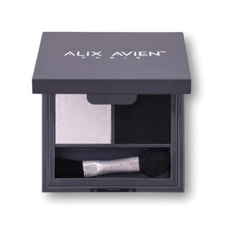 Alix Avien 201 Pearly White & Black Velvet Toz Işıltılı - Mat Palet Göz Farı