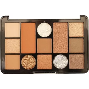 Gold Pretty 13 Colors Professıonal Make-Up Charmıng Eyes 01 Toz Glitter-Mat Far Paleti