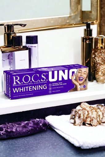 R.O.C.S. Uno Hızlı Beyazlatıcı Mango-Muz Organik Florürsüz Diş Macunu 74 gr