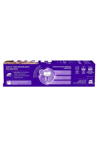 R.O.C.S. Uno Hızlı Beyazlatıcı Mango-Muz Organik Florürsüz Diş Macunu 74 gr
