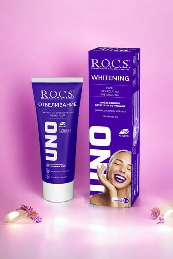 R.O.C.S. Uno Hızlı Beyazlatıcı Mango-Muz Organik Florürsüz Diş Macunu 74 gr