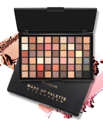 Avemor 54 Renk Toz Glitter-Mat Palet Göz Farı