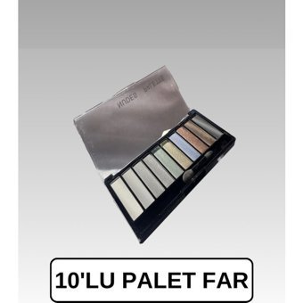 Lisabella Professional Make-Up 10 Lu Far Paleti 010 Toz Işıltılı - Mat Far Paleti