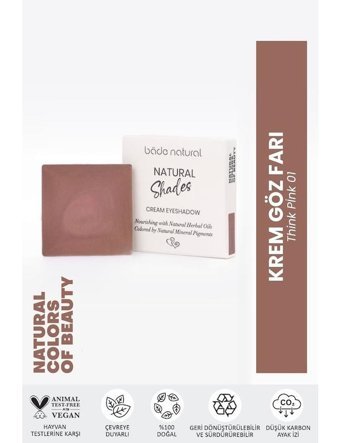 Bade Natural Think Pink 01 Toz Işıltılı Göz Farı