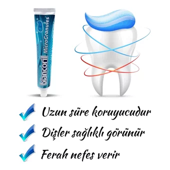 Biancoril Micro Granules Naneli Florürlü Diş Macunu 75 ml
