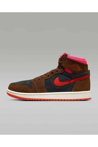 Nike Air Jordan 1 Zoom Cmft 2 DV1305-206 Bağcıklı Kadın Günlük Ayakkabı Kahverengi