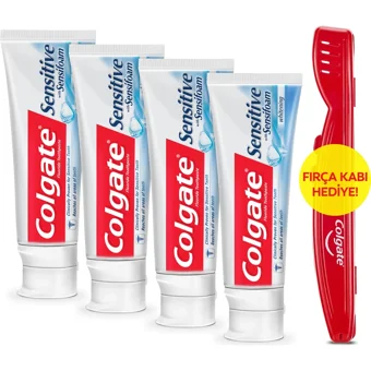 Colgate Sensitive Sensifoam Naneli Florürlü Diş Macunu 4x75 ml