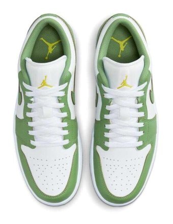 Nike Air Jordan 1 Low SE HF4823-100 Bağcıklı Erkek Günlük Ayakkabı Yeşil
