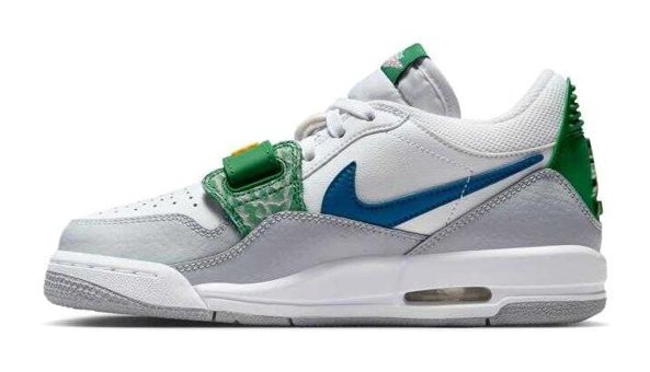 Nike Air Jordan Legacy 312 Low CD9054-140 Bağcıklı-Cırtlı Çocuk Günlük Ayakkabı Yeşil