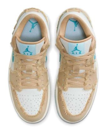 Nike Air Jordan 1 Low SE HF4983-252 Bağcıklı Kadın Günlük Ayakkabı Pudra