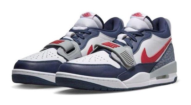 Nike Air Jordan Legacy 312 Low CD7069-164 Bağcıklı Erkek Günlük Ayakkabı Mavi