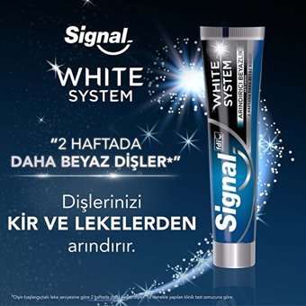 Signal White System Arındırıcı Beyazlık Naneli Florürlü Diş Macunu 75 ml