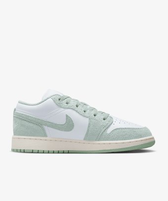 Nike Air Jordan 1 Low SE FN9137-131 Bağcıklı Çocuk Günlük Ayakkabı Mint